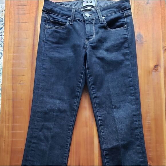 PAIGE Dark Blue Women's Jeans - Picture 3 of 10